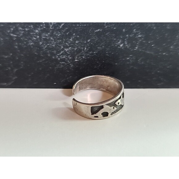 925 Dolphin Open Back Ring Vintage, SIZE US 3.25 - Picture 4 of 10